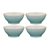 Bonna China Sea Blue dia.5.5" h:2.75" 15 oz. Round Blue Porcelain Bowl (Set of 4)